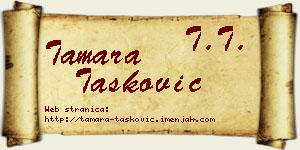 Tamara Tasković vizit kartica